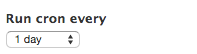 Drupal Cron settings